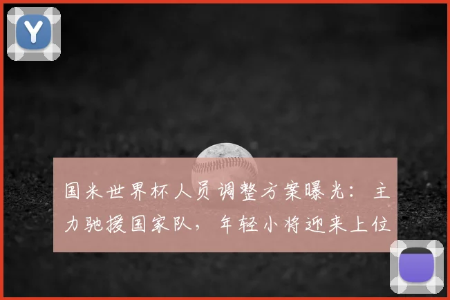 国米世界杯人员调整方案曝光：主力驰援国家队，年轻小将迎来上位良机